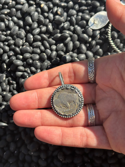 Buffalo Nickel Keychain Pendant