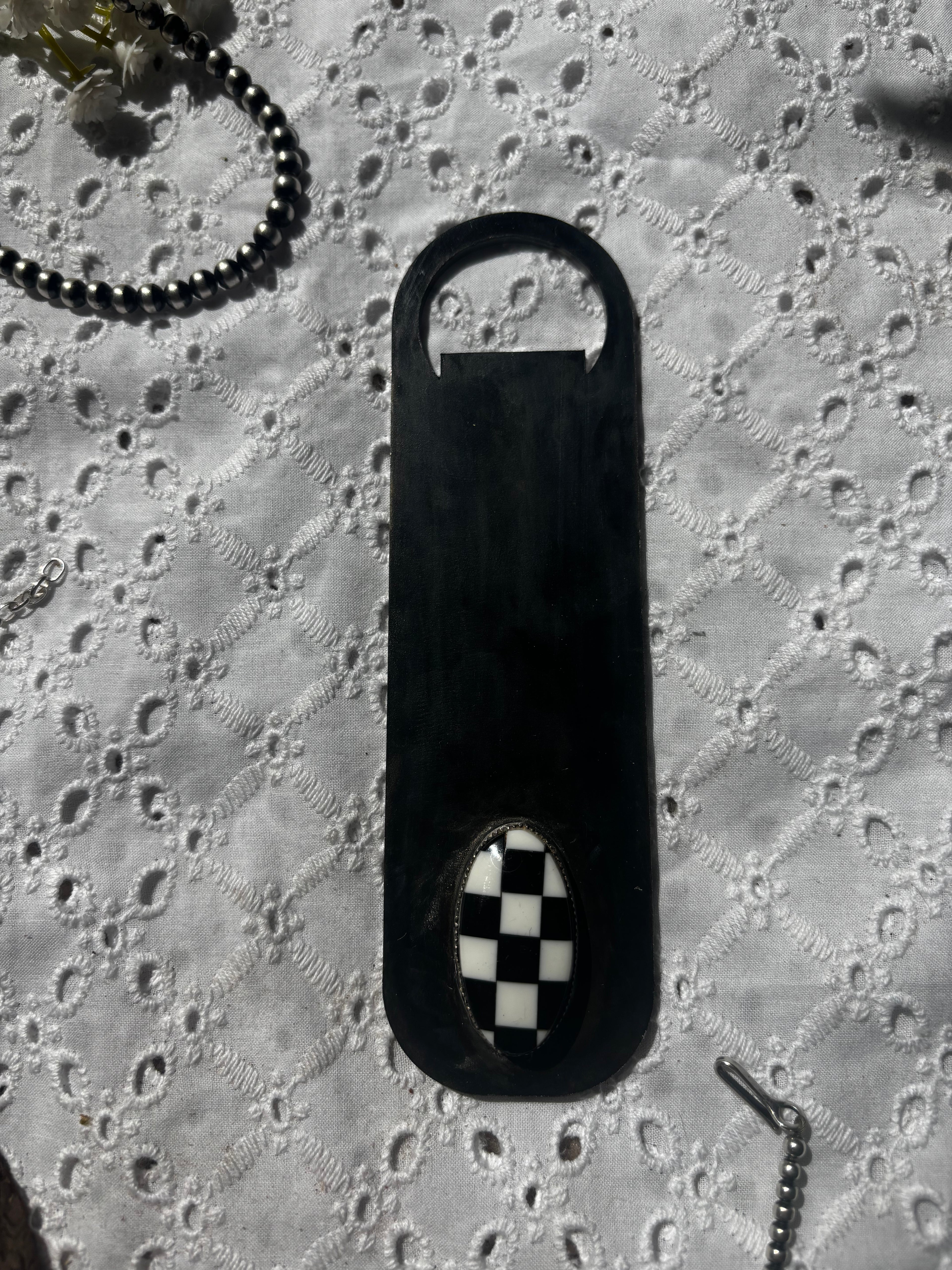 Checkered Bottle Opener