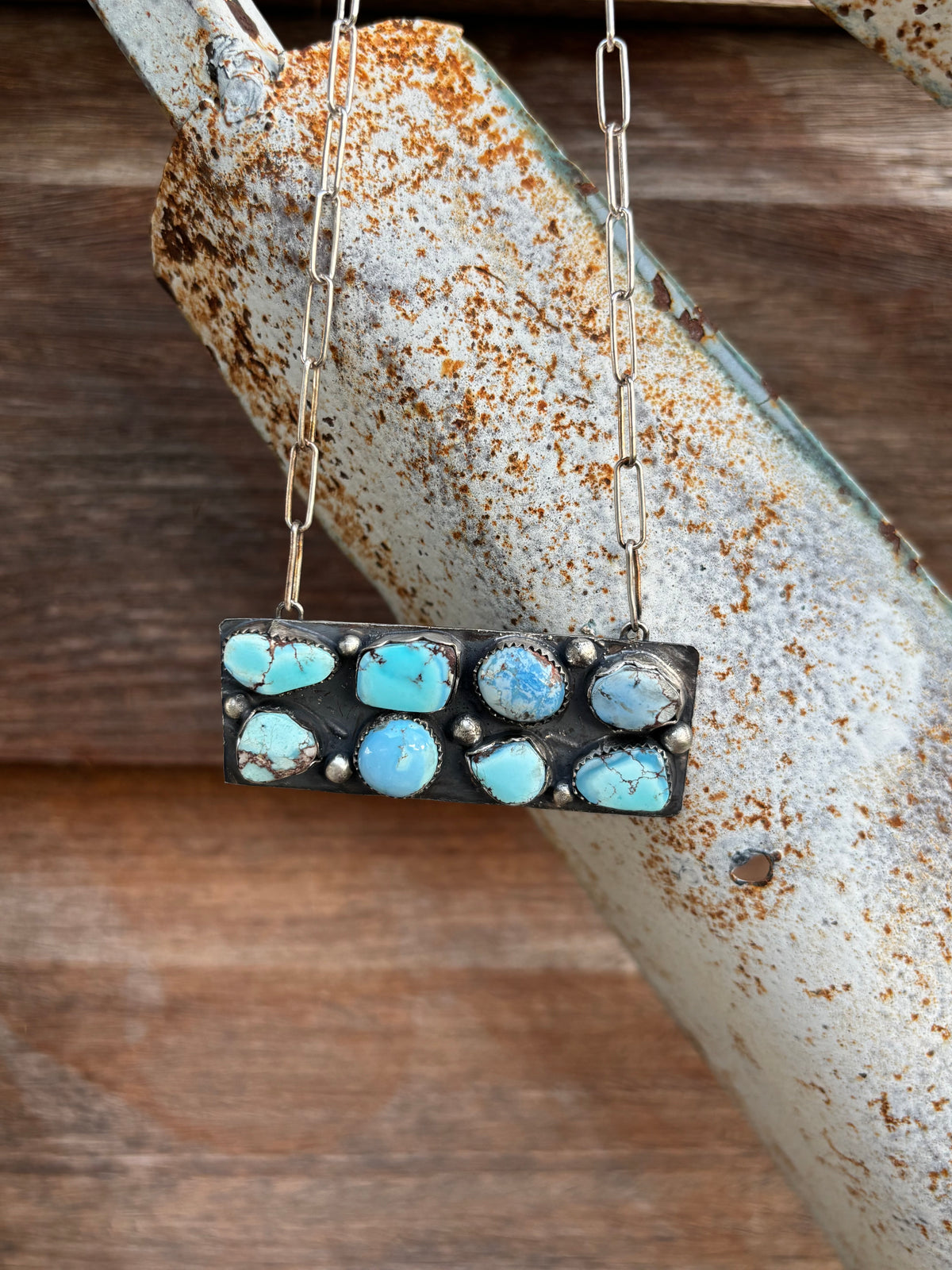 Golden Hills Scattered Bar Necklace
